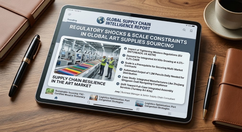Supply Chain Intelligence: Regulatory Shocks and Scale Constraints in Global Art Supplies Sourcing