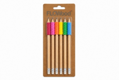 6PCS HB Color Grip Pencil Set